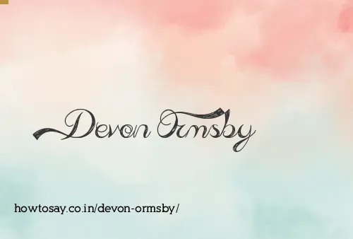 Devon Ormsby