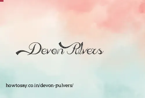 Devon Pulvers