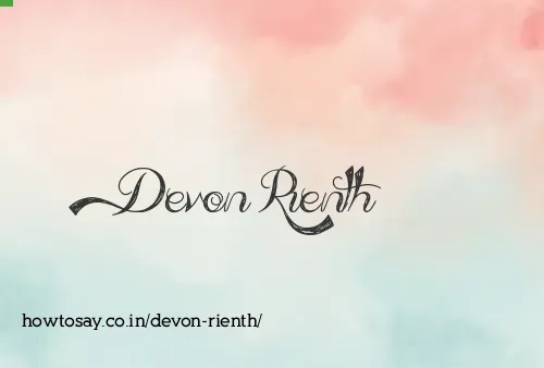 Devon Rienth