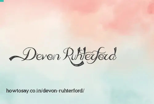 Devon Ruhterford