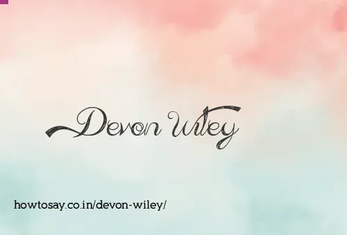 Devon Wiley