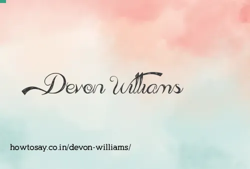 Devon Williams