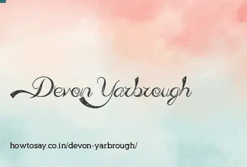 Devon Yarbrough