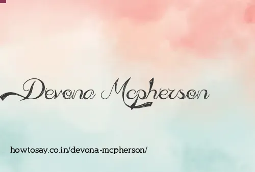 Devona Mcpherson
