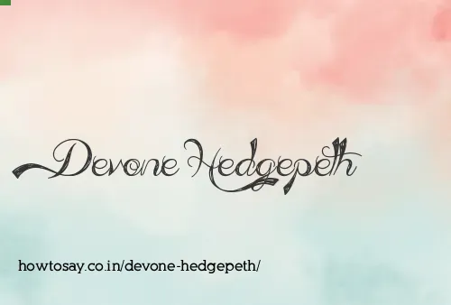 Devone Hedgepeth