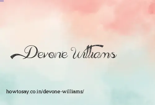 Devone Williams