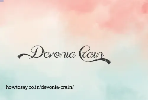 Devonia Crain