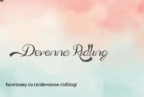 Devonna Ridling