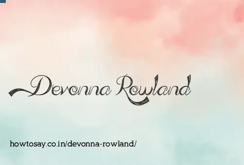Devonna Rowland