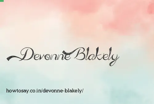 Devonne Blakely