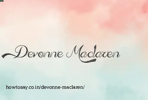 Devonne Maclaren