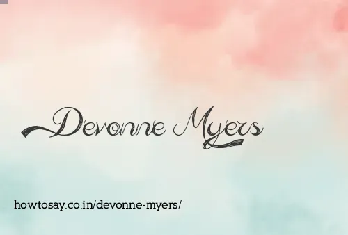 Devonne Myers