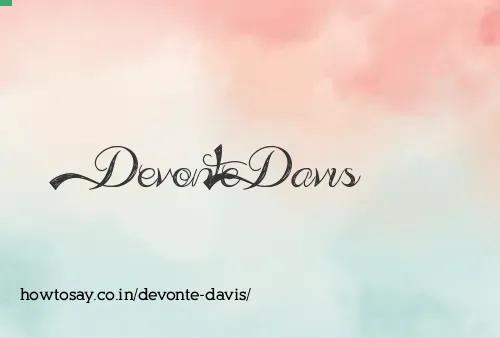 Devonte Davis