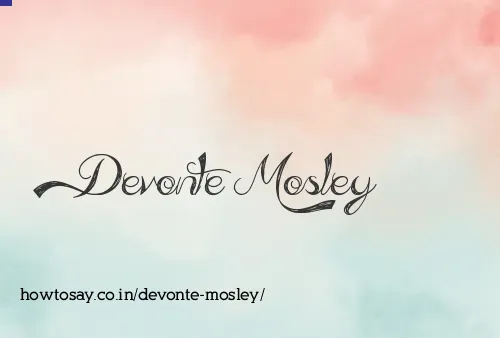 Devonte Mosley