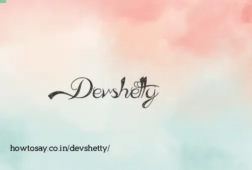 Devshetty