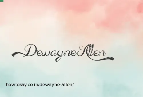 Dewayne Allen