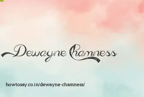 Dewayne Chamness