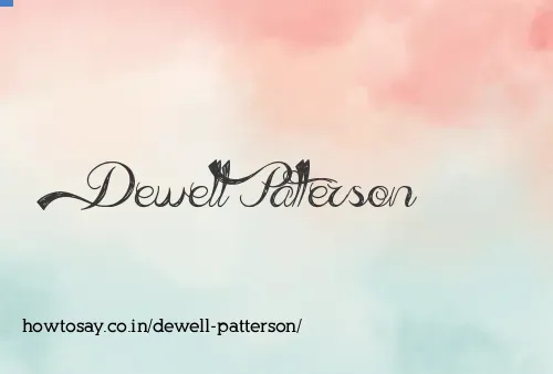 Dewell Patterson