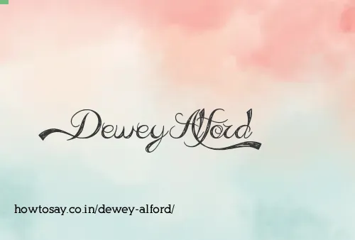Dewey Alford
