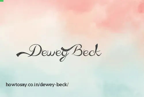 Dewey Beck
