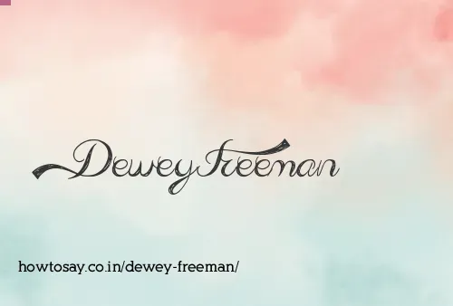Dewey Freeman
