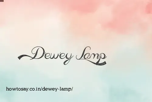 Dewey Lamp