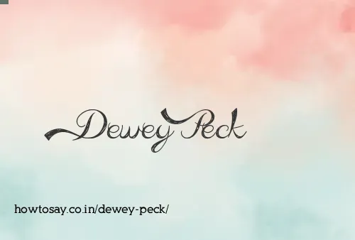 Dewey Peck