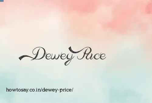 Dewey Price