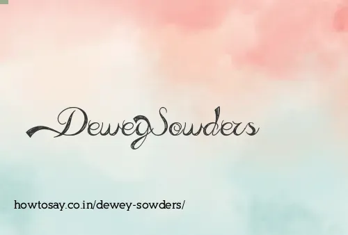 Dewey Sowders