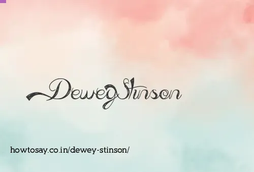 Dewey Stinson