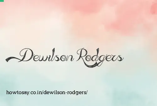 Dewilson Rodgers