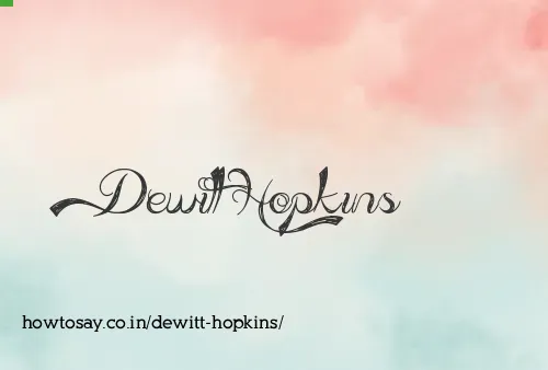 Dewitt Hopkins