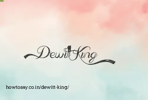 Dewitt King