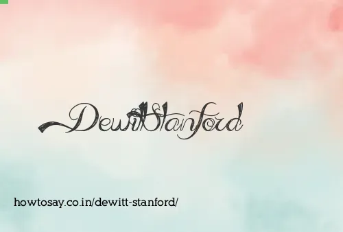 Dewitt Stanford