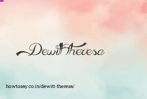 Dewitt Theresa
