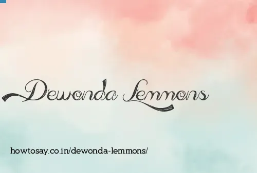 Dewonda Lemmons