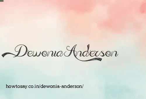 Dewonia Anderson