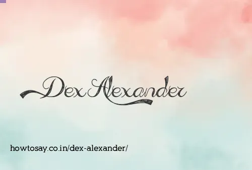 Dex Alexander