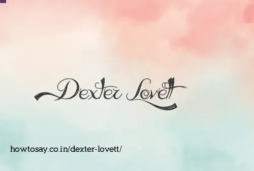 Dexter Lovett