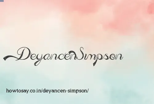 Deyancen Simpson