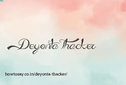 Deyonta Thacker