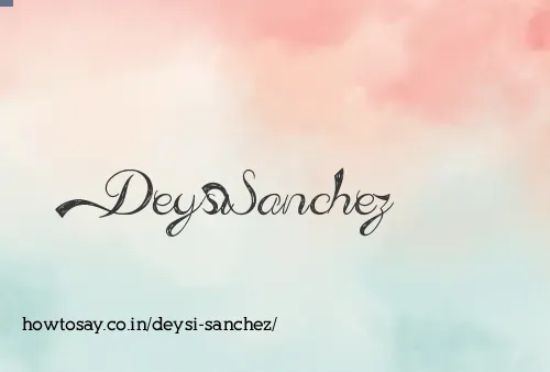 Deysi Sanchez