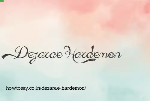 Dezarae Hardemon