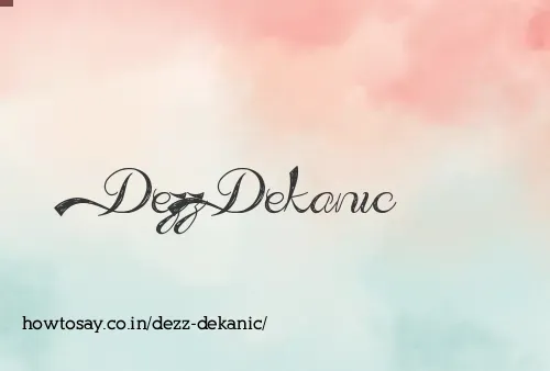 Dezz Dekanic