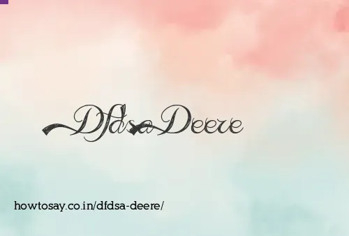 Dfdsa Deere