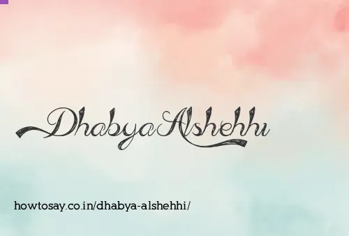 Dhabya Alshehhi