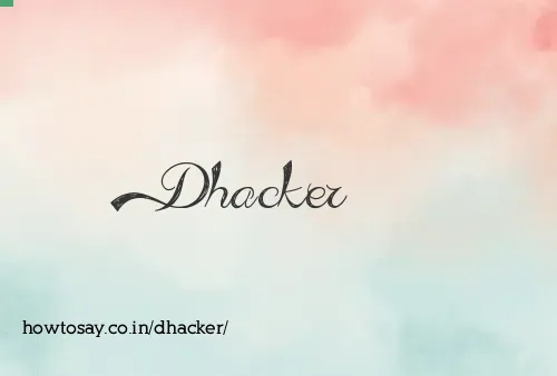 Dhacker