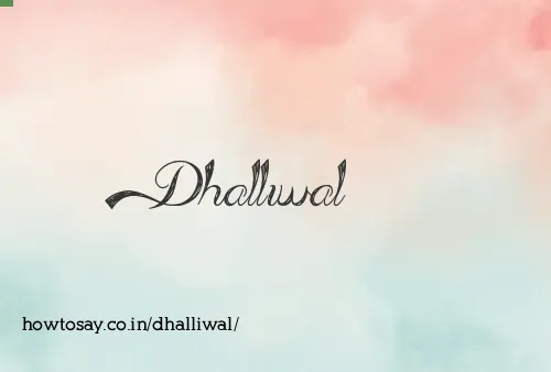 Dhalliwal