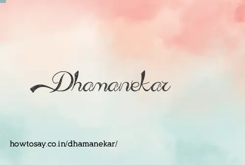 Dhamanekar