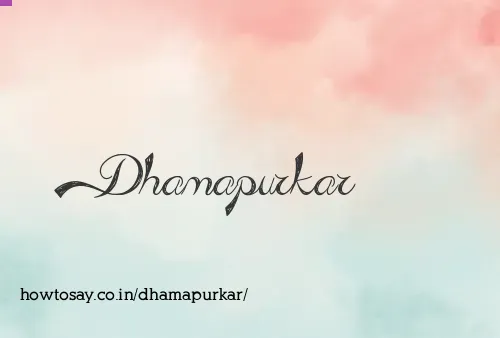 Dhamapurkar